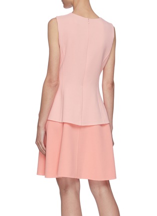 Back View - Click To Enlarge - OSCAR DE LA RENTA - Layered skirt dress