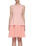 Main View - Click To Enlarge - OSCAR DE LA RENTA - Layered skirt dress