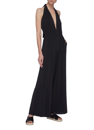 Figure View - Click To Enlarge - ERES - Abby plunge neck tie neck jumpsuit
