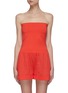 Main View - Click To Enlarge - ERES - Maestrale bustier top cotton blend playsuit