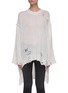 Main View - Click To Enlarge - R13 - Distressed cashmere patti sweater