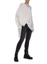 Figure View - Click To Enlarge - R13 - Distressed cashmere patti sweater