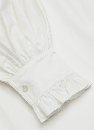  - MING MA - Folded detail bubble sleeve shirt