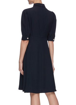 Back View - Click To Enlarge - PRADA - 'Gioiello' princess sleeve embellished button dress