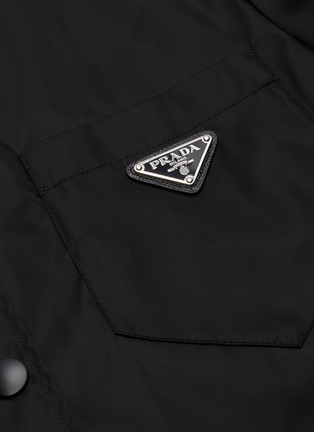 Detail View - Click To Enlarge - PRADA - Re-nylon logo patch dress