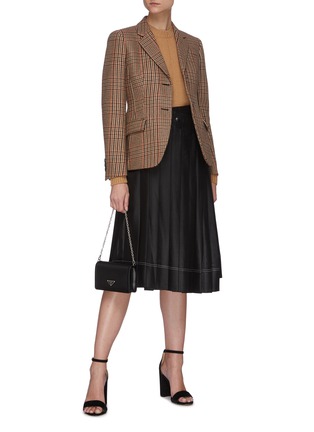 Figure View - Click To Enlarge - PRADA - 'Panno Fantasia' houndstooth check blazer