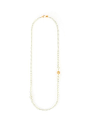 Main View - Click To Enlarge - KENNETH JAY LANE - Pearl crystal centre S hook necklace