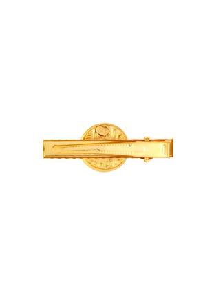 Figure View - Click To Enlarge - KENNETH JAY LANE - Satin gold coin centred hair clip