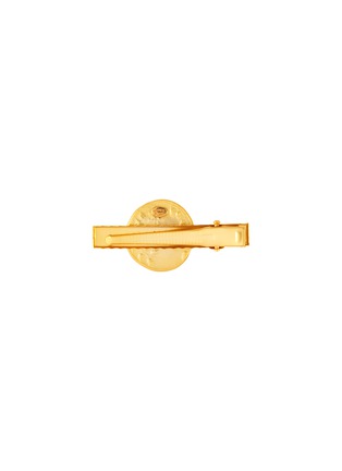 Figure View - Click To Enlarge - KENNETH JAY LANE - Satin gold coin centred hair clip