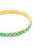 Detail View - Click To Enlarge - KENNETH JAY LANE - Turquoise cabochon slim bracelet