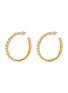 Main View - Click To Enlarge - KENNETH JAY LANE - Pearl cabochon hoop earrings