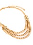 Detail View - Click To Enlarge - KENNETH JAY LANE - Three layer extender gold chain link necklace