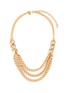Main View - Click To Enlarge - KENNETH JAY LANE - Three layer extender gold chain link necklace