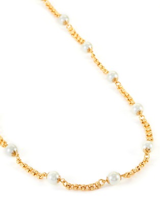 Detail View - Click To Enlarge - KENNETH JAY LANE - Pearl chain necklace