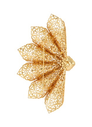 Detail View - Click To Enlarge - KENNETH JAY LANE - Class crystal filigree brooch
