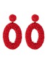 Main View - Click To Enlarge - KENNETH JAY LANE - Seed bead oval drop earrings