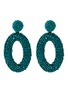 Main View - Click To Enlarge - KENNETH JAY LANE - Seed bead oval drop earrings