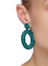 Figure View - Click To Enlarge - KENNETH JAY LANE - Seed bead oval drop earrings