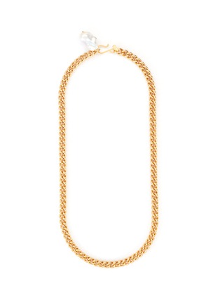 Main View - Click To Enlarge - KENNETH JAY LANE - Baroque pearl charm link chain necklace