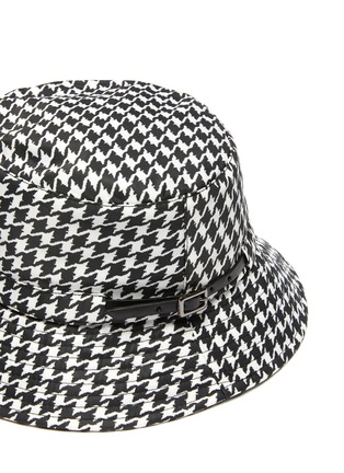 Detail View - Click To Enlarge - ERIC JAVITS - Bucket Rain' houndstooth print water repellent nylon hat