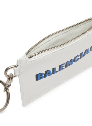 Detail View - Click To Enlarge - BALENCIAGA - Leather keyring cardholder