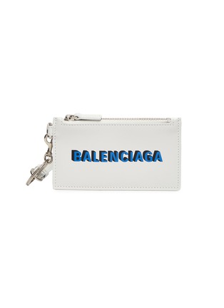 Main View - Click To Enlarge - BALENCIAGA - Leather keyring cardholder