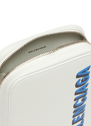 Detail View - Click To Enlarge - BALENCIAGA - LOGO PRINT LEATHER CASH AND PHONE HOLDER