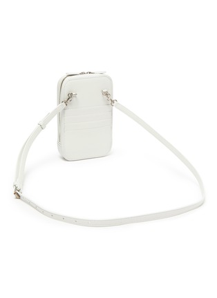 Figure View - Click To Enlarge - BALENCIAGA - LOGO PRINT LEATHER CASH AND PHONE HOLDER