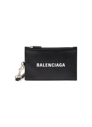 Main View - Click To Enlarge - BALENCIAGA - Passport zip leather pouch