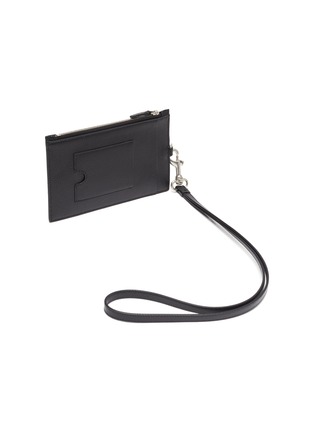 Figure View - Click To Enlarge - BALENCIAGA - Passport zip leather pouch