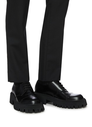Figure View - Click To Enlarge - BALENCIAGA - 'Tractor' derby shoes
