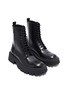 Detail View - Click To Enlarge - BALENCIAGA - 'Strike' leather military boots