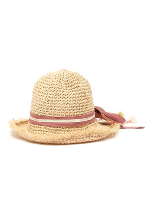 Main View - Click To Enlarge - TIA CIBANI KIDS - 'Rachel' straw kids bonnet