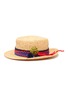 Main View - Click To Enlarge - TIA CIBANI KIDS - 'Elek' ric rac kids straw boater hat