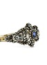 Detail View - Click To Enlarge - LANE CRAWFORD VINTAGE JEWELLERY - Diamond sapphire 18k gold  sterling silver bangle