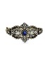 Main View - Click To Enlarge - LANE CRAWFORD VINTAGE JEWELLERY - Diamond sapphire 18k gold  sterling silver bangle