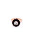 Main View - Click To Enlarge - LANE CRAWFORD VINTAGE JEWELLERY - Vintage diamond onyx 18k rose gold ring