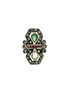 Main View - Click To Enlarge - LANE CRAWFORD VINTAGE JEWELLERY - Diamond emerald ruby 18k gold ring
