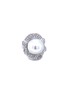 Main View - Click To Enlarge - LANE CRAWFORD VINTAGE JEWELLERY - Diamond pearl 18K white gold ring