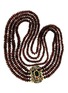 Main View - Click To Enlarge - LANE CRAWFORD VINTAGE JEWELLERY - Diamond emerald ruby natural garnet bead necklace