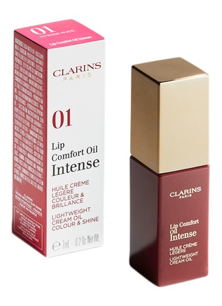 Front View - Click To Enlarge - CLARINS - Lip Comfort Oil Intense – 01 Intense Nude
