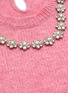  - MIU MIU - Necklace embellished back cutout knit vest