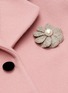 - MIU MIU - Brooch embellished crop velvet blazer