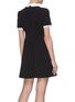 Back View - Click To Enlarge - MIU MIU - Detachable collar necklace embellished dress
