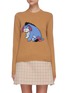 Main View - Click To Enlarge - MIU MIU - Eyeore Donkey intarsia sweater
