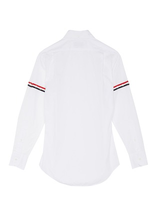 Figure View - Click To Enlarge - THOM BROWNE - Stripe armband poplin shirt