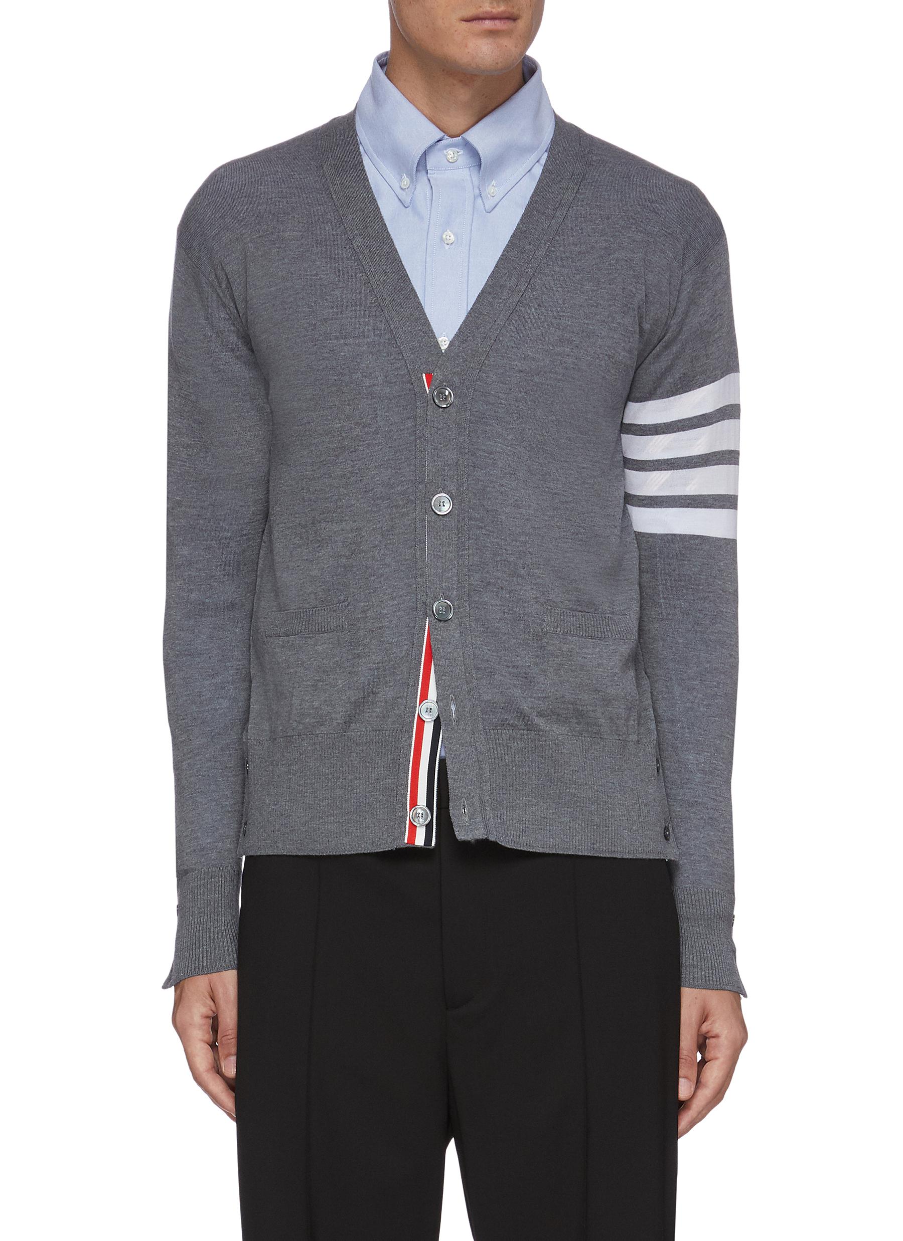 thom browne cardigan mens