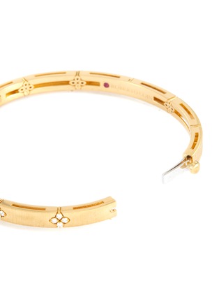 Detail View - Click To Enlarge - ROBERTO COIN - Love in Verona diamond 18k gold bangle