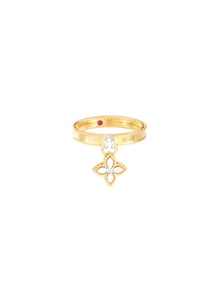 Main View - Click To Enlarge - ROBERTO COIN - Princess Flower diamond 18k gold ring