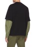 Back View - Click To Enlarge - FENG CHEN WANG - Upside down panel double layer long sleeve T-shirt